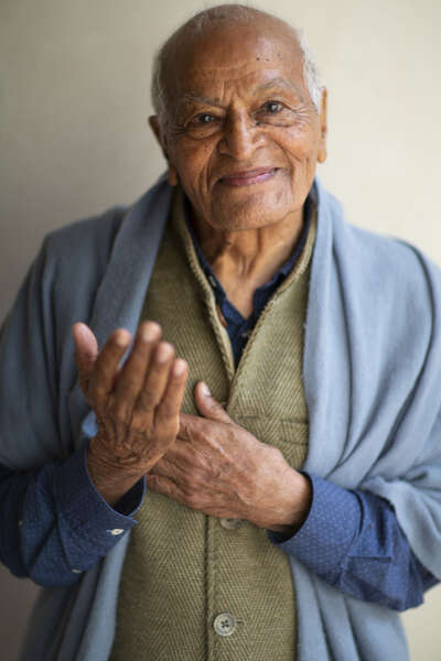 Portrait of Satish Kumar