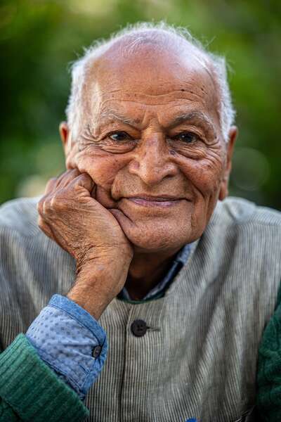 Portrait of Satish Kumar