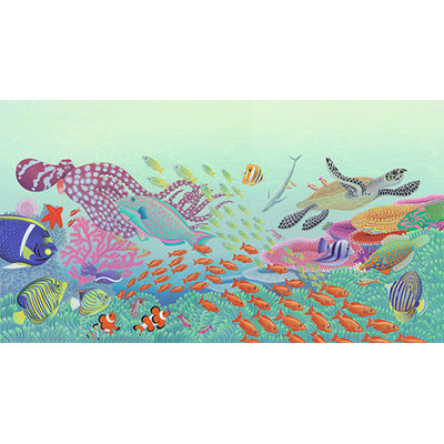 Illustration from How the Sea Came to Be and All the Creatures in It written by Jennifer Berne, published by Eerdmans Books for Young Readers