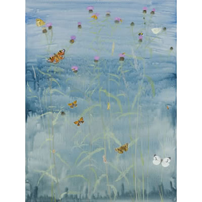Black Knapweed 18&rdquo; x 24&rdquo;