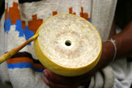 A gourd used to store lime Photograph: Danilo Villafa&ntilde;e