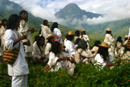 The Mamas and younger leaders meet to discuss ways to protect their sacred sites Photograph: Danilo Villafa&ntilde;e