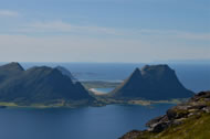 Engel&oslash;ya and the distant Lofoten Islands in Northern Norway. Photo: Astrid Ardagh