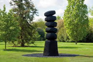 Cairn Column by David Nash, 2012, oak &copy; RBC, Kew