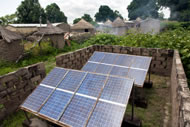 Solar panels, Mali &copy; Nathalie Bertrams www.crossingborders.info