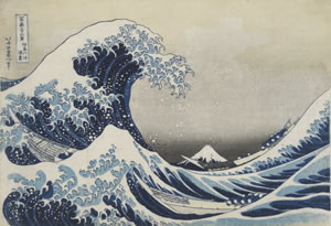 Under the Wave off Kanagawa (The Great Wave) from Thirty-six Views of Mount Fuji, colour woodblock, 1831. Acquisition supported by the Art Fund &copy; The Trustees of the British Museum
