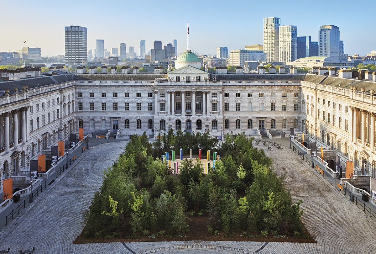 Forest for Change: The Global Goals Pavilion. Photograph &copy; Ed Reeve