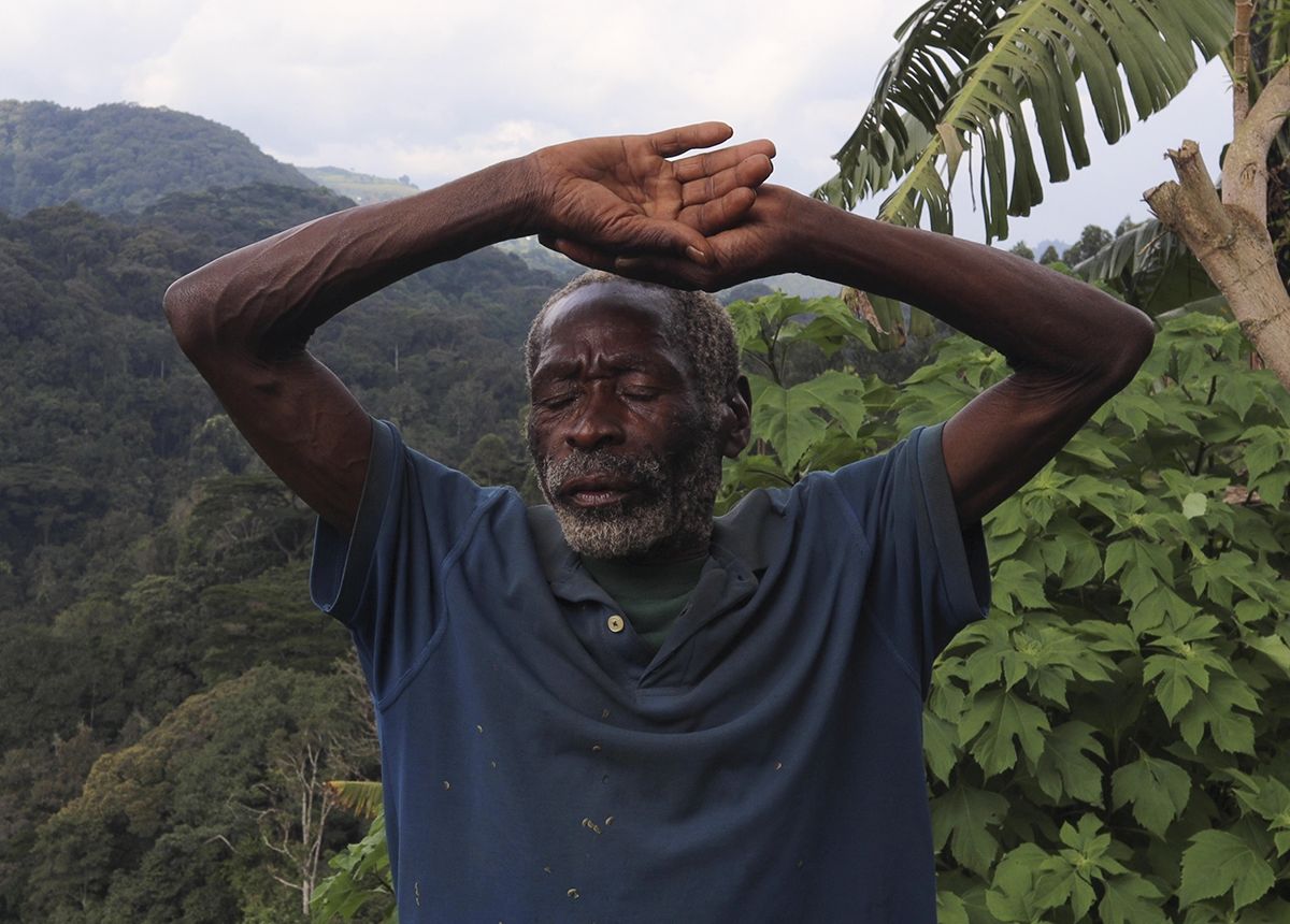 Geoffrey (Kikoko) GPS, Bwindi Hub, Uganda &copy; Image courtesy Invisible Flock