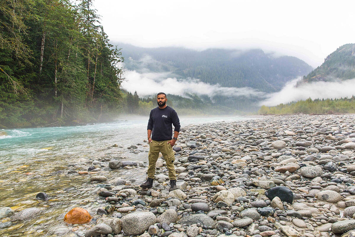 Dax Dasilva in the Pitt River Watershed, BC &copy; Alan Katowitz