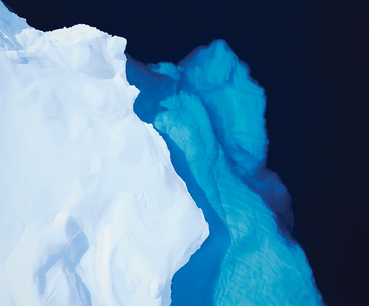 Lindblad Cove, Antarctica, November 22, 2018. Courtesy of the artist, Zaria Forman www.zariaforman.com