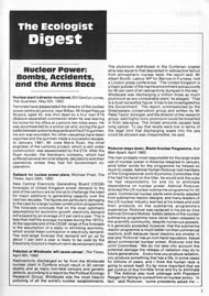 View larger image of cover of issue 1982-05s Cover of Ecologist issue 1982-05s