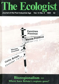 View larger image of cover of issue 1984-04 Cover of Ecologist issue 1984-04