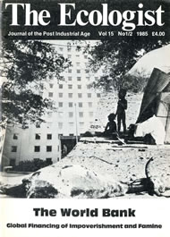 View larger image of cover of issue 1985-01 Cover of Ecologist issue 1985-01