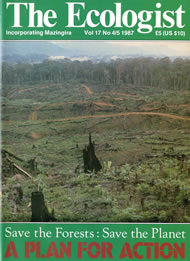 View larger image of cover of issue 1987-07 Cover of Ecologist issue 1987-07