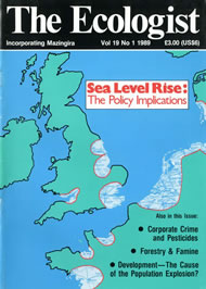 View larger image of cover of issue 1989-01 Cover of Ecologist issue 1989-01