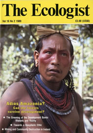 View larger image of cover of issue 1989-03 Cover of Ecologist issue 1989-03