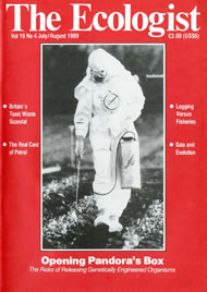 View larger image of cover of issue 1989-07 Cover of Ecologist issue 1989-07