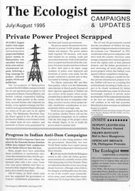 Cover of Ecologist issue 1995-07s