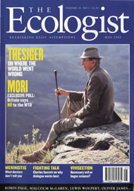 View larger image of cover of issue 2000-05 Cover of Ecologist issue 2000-05