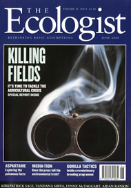 View larger image of cover of issue 2000-06 Cover of Ecologist issue 2000-06