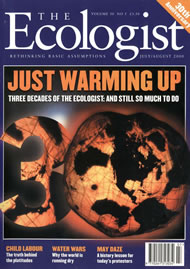 View larger image of cover of issue 2000-07 Cover of Ecologist issue 2000-07