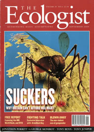 View larger image of cover of issue 2000-09 Cover of Ecologist issue 2000-09