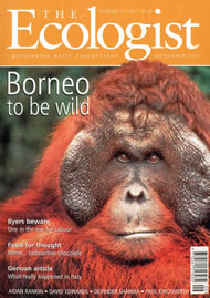 View larger image of cover of issue 2001-09 Cover of Ecologist issue 2001-09
