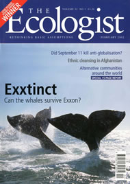 View larger image of cover of issue 2002-02 Cover of Ecologist issue 2002-02