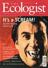 View larger image of cover of issue 2002-03 Cover of Ecologist issue 2002-03