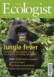 View larger image of cover of issue 2002-04 Cover of Ecologist issue 2002-04