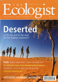 View larger image of cover of issue 2002-05 Cover of Ecologist issue 2002-05
