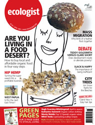 View larger image of cover of issue 2005-04 Cover of Ecologist issue 2005-04
