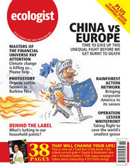 View larger image of cover of issue 2006-02 Cover of Ecologist issue 2006-02