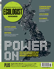View larger image of cover of issue 2007-11 Cover of Ecologist issue 2007-11