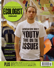 View larger image of cover of issue 2008-02 Cover of Ecologist issue 2008-02