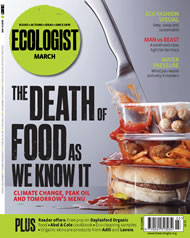 View larger image of cover of issue 2008-03 Cover of Ecologist issue 2008-03