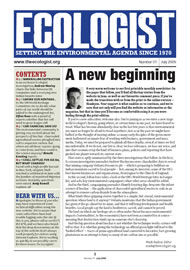 View larger image of cover of issue 2009-07 Cover of Ecologist issue 2009-07