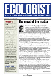 View larger image of cover of issue 2009-11 Cover of Ecologist issue 2009-11