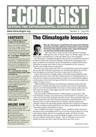 View larger image of cover of issue 2010-07 Cover of Ecologist issue 2010-07