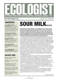 View larger image of cover of issue 2010-10 Cover of Ecologist issue 2010-10