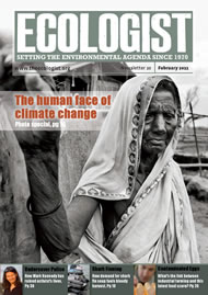 View larger image of cover of issue 2011-02 Cover of Ecologist issue 2011-02