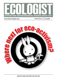 View larger image of cover of issue 2011-07 Cover of Ecologist issue 2011-07