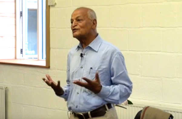 Satish speaking in Schumacher College