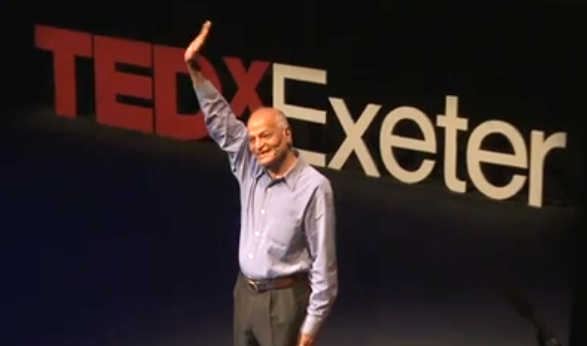 Satish speaking in Exeter
