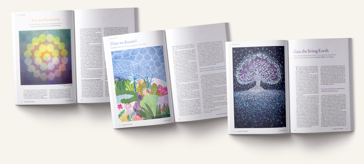 Images from Resurgence and Ecologist Magazine issue 354