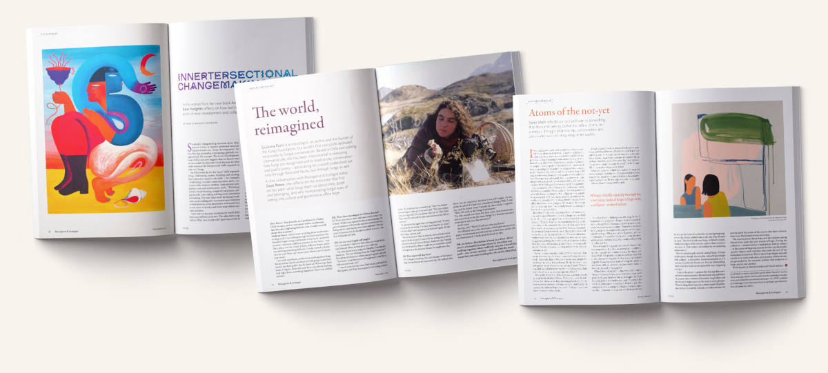 Images from Resurgence and Ecologist Magazine issue 355